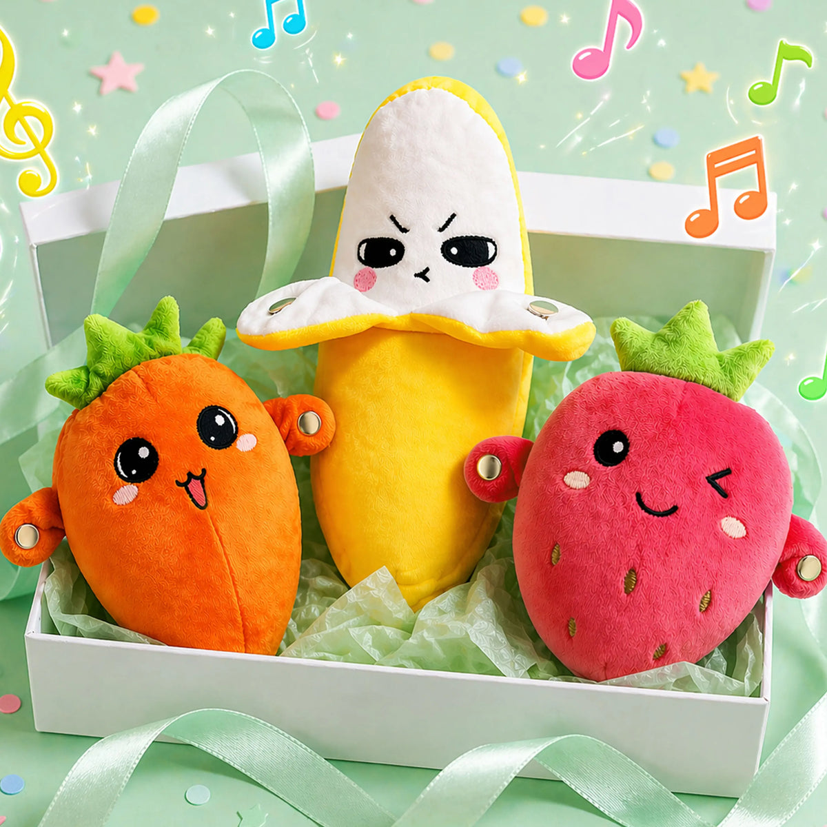 Interactive Plush Toy for Two Player Sensory Play