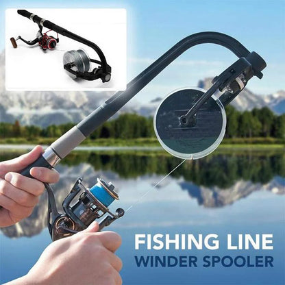 Portable Fishing Line Winder Spooler, No Line Twist Tangle-Free Reeling