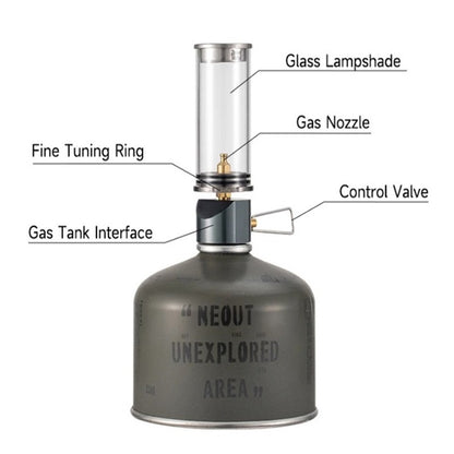 Portable Gas Lamp with Adjustable Brightness