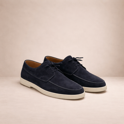 Round Toe Loafers with Cushioned Footbed and Grip Sole for Everyday Wear
