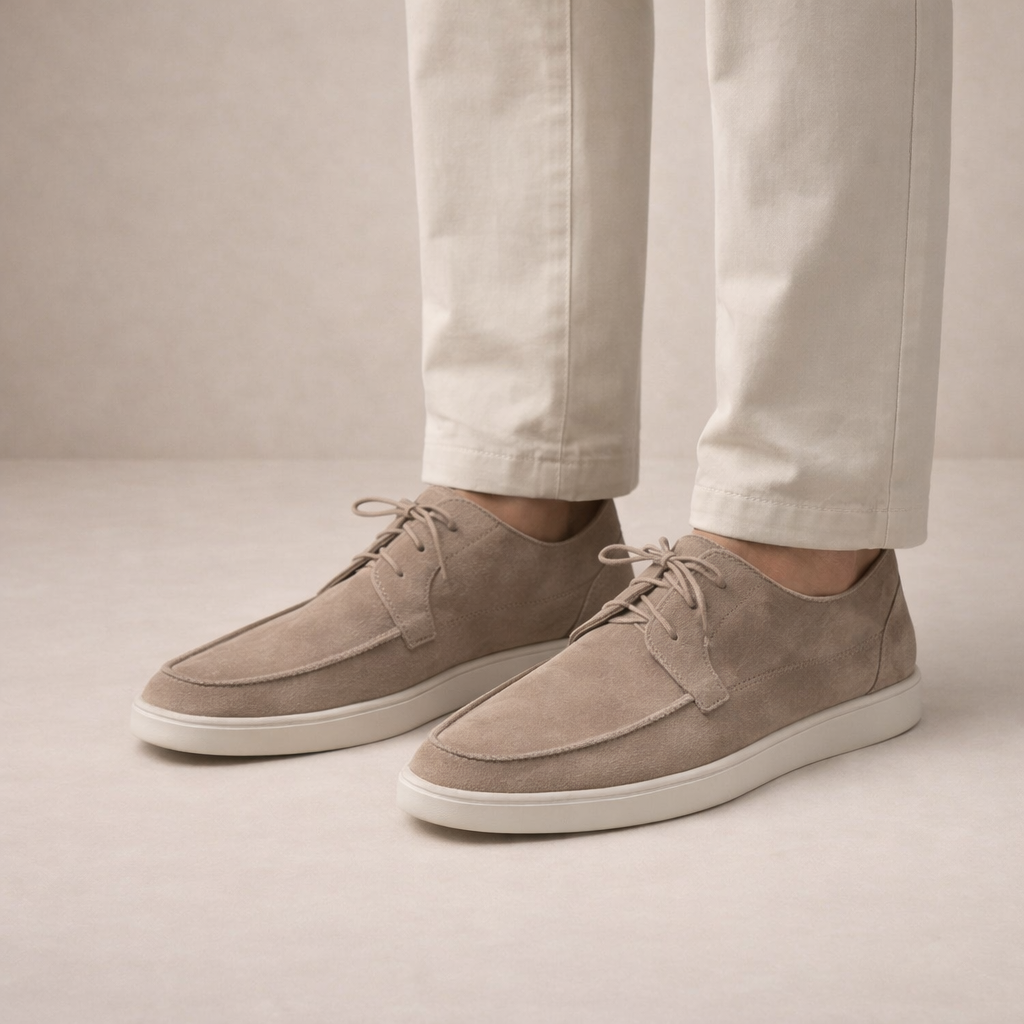 Round Toe Loafers with Cushioned Footbed and Grip Sole for Everyday Wear