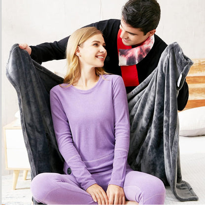 Heated Shawl with Zipper and Three Temperature Settings, Machine Washable
