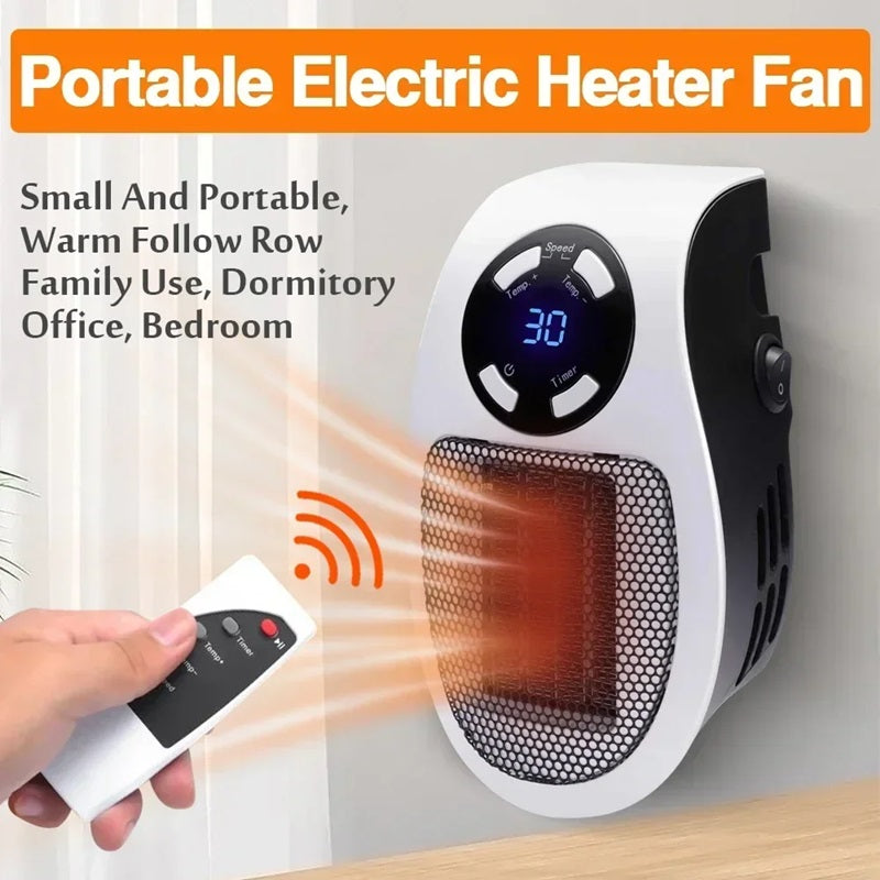 Mini Portable Heater with LED Display and Smart Temperature Control