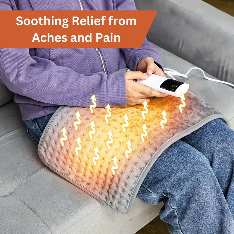 Electric Heating Pad with Timer and Adjustable Temperature