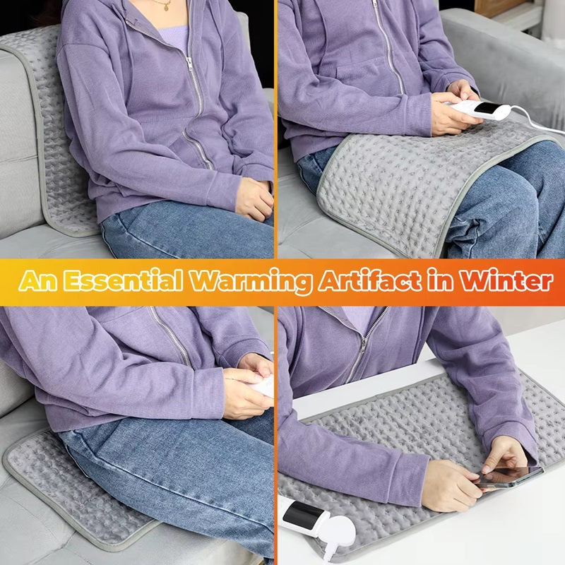 Electric Heating Pad with Timer and Adjustable Temperature