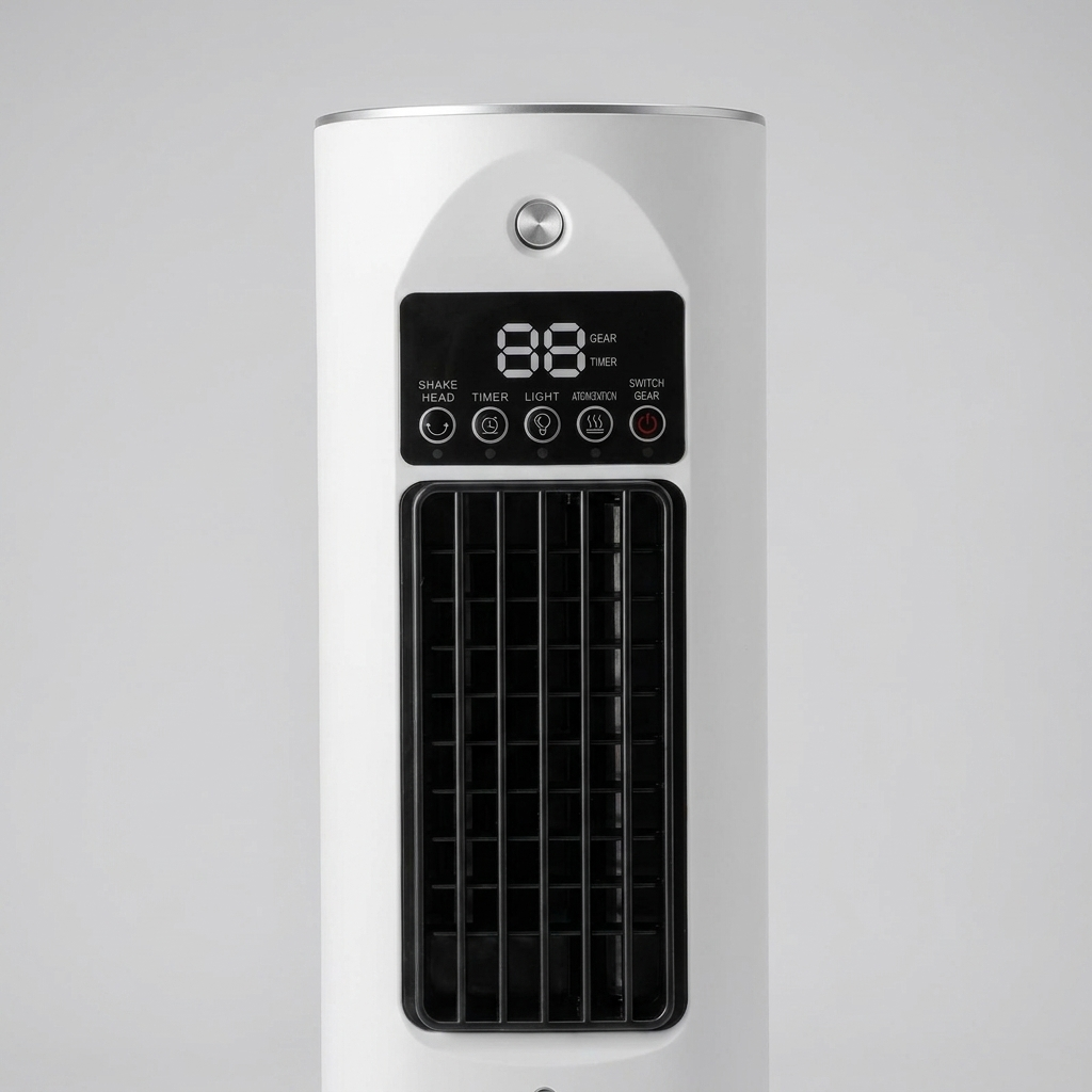 Tower Air Cooler with Remote Control and 6 Speed Settings, USB Powered