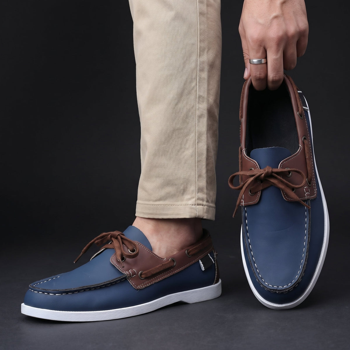 Slip On Loafers with Cushioned Footbed and Textured Grip Sole