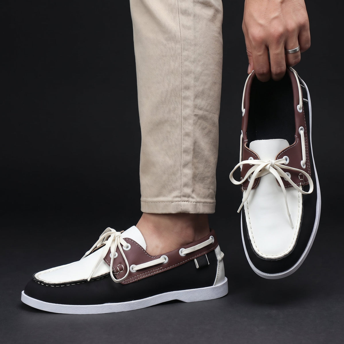 Slip On Loafers with Cushioned Footbed and Textured Grip Sole