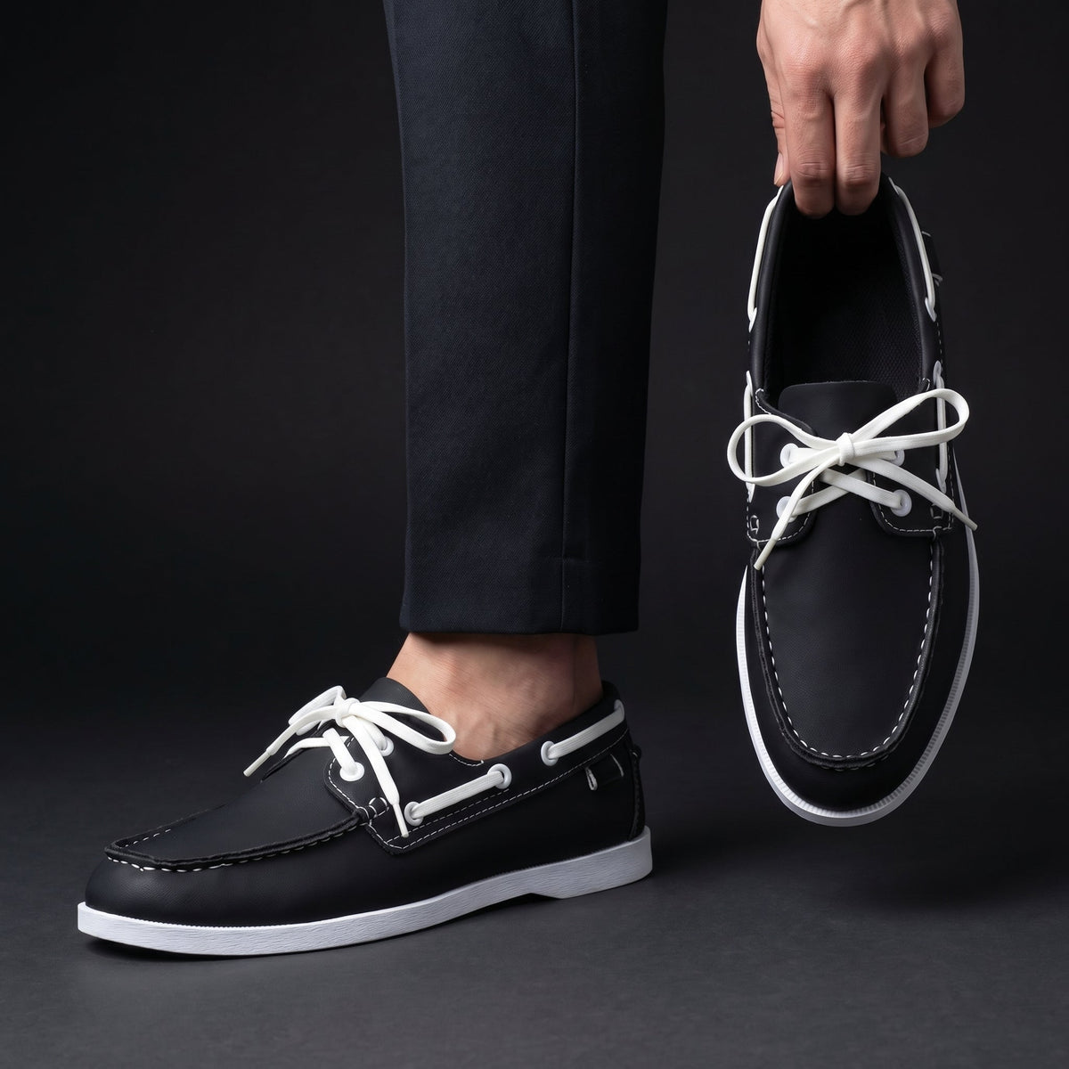 Slip On Loafers with Cushioned Footbed and Textured Grip Sole