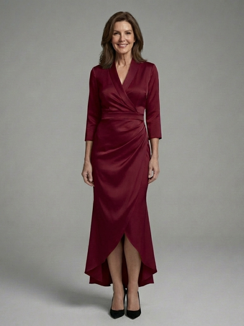 Hyacintha | Relaxed Long-Sleeve Midi Dress