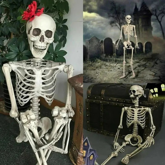 Creepy Poseable Skeleton for Halloween Decorations