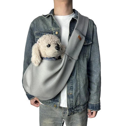Lightweight & Breathable Crossbody Dog Sling Shoulder Bag