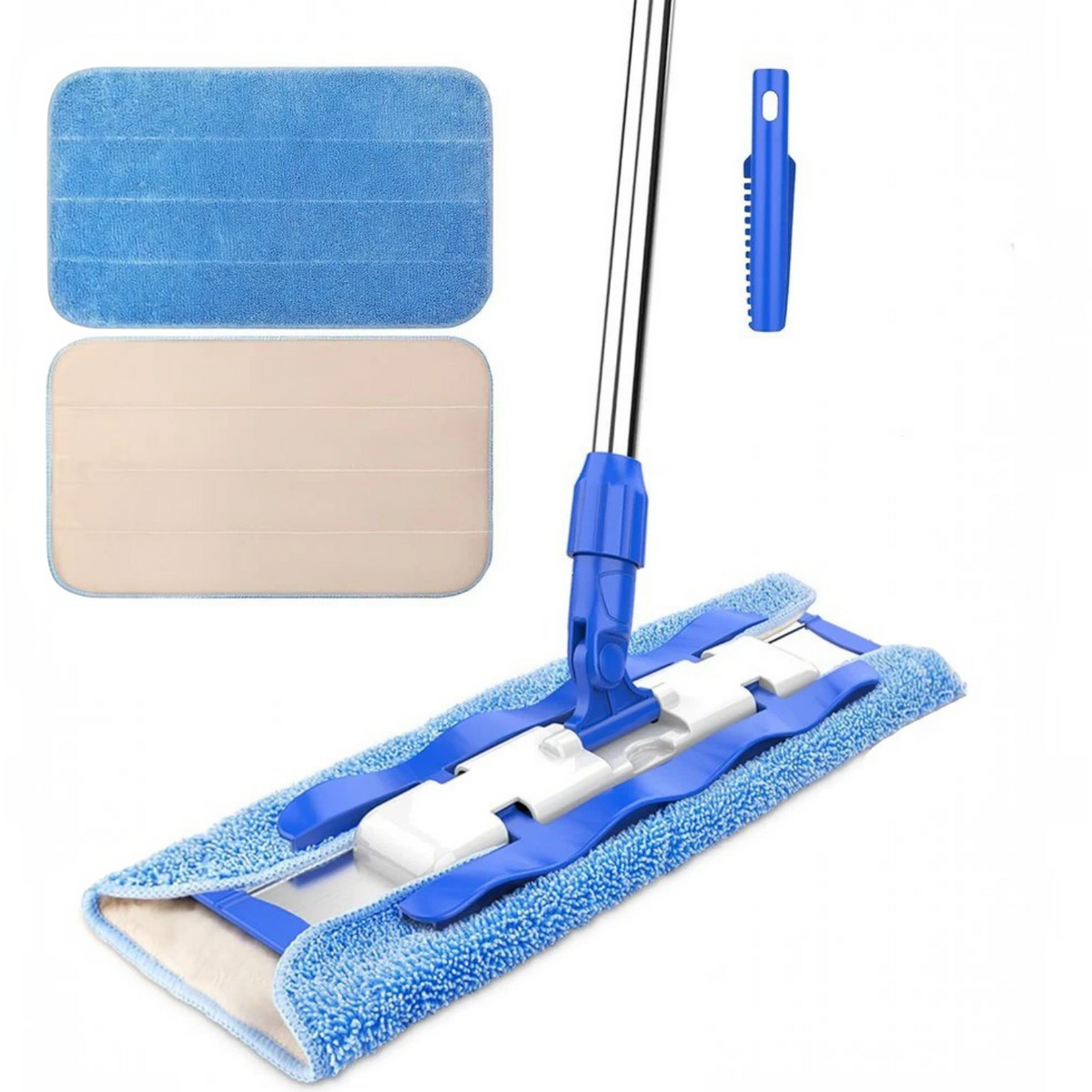Flat Mope with Reusable Washable Mop Cloths