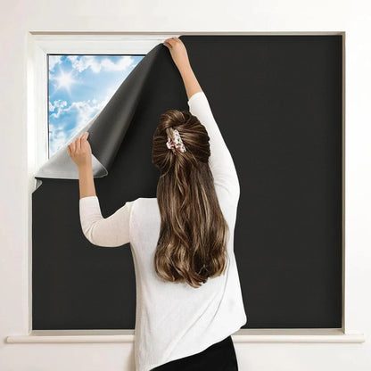Adhesive Blackout Sun Blocking Window Cover Shade