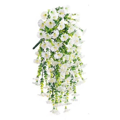 UV Resistant Artificial Morning Glory Flower Hanging Decor