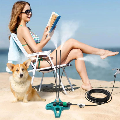 Freestanding Outdoor Home Patio Cooling Misting System