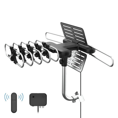 Outdoor HD TV Antenna with 360° Motor