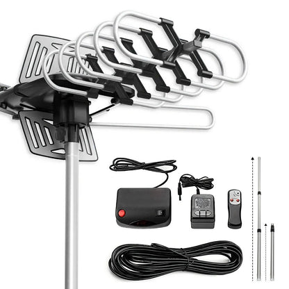 Outdoor HD TV Antenna with 360° Motor
