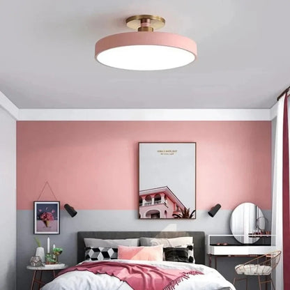 Modern LED Ceiling Light with Flush Mount Design for Interior Spaces