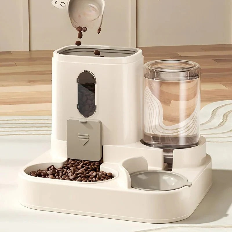2 in 1 Dog and Cat Feeder with Water Dispenser