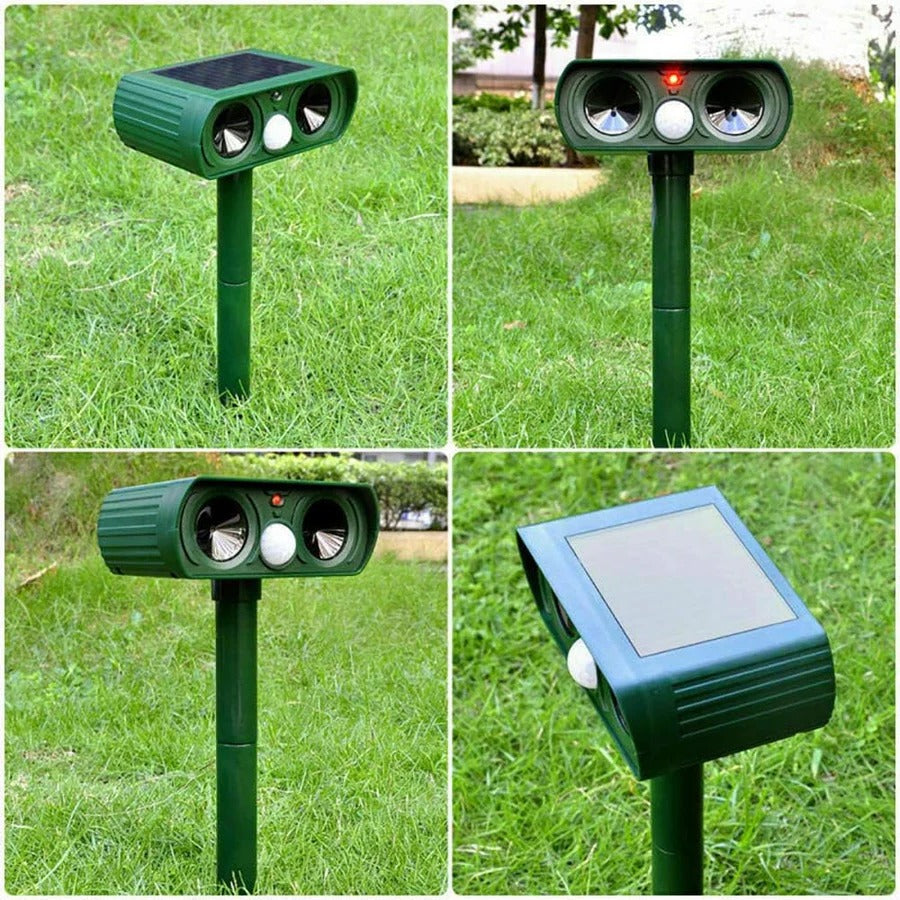 Solar Powered Ultrasonic Animal Repellent