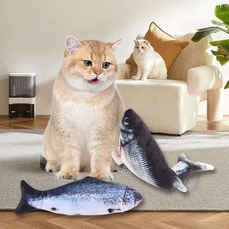 USB Charging Interactive Cat Toy Fish