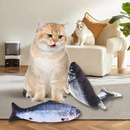 USB Charging Interactive Cat Toy Fish