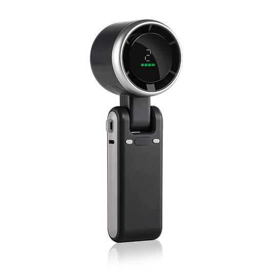 Foldable Handheld Turbo Fan with Digital Display