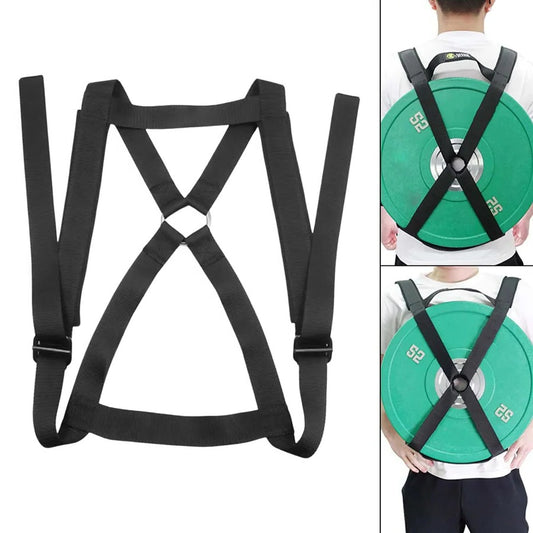 Adjustable Weighted Training Vest for Barbell Plates