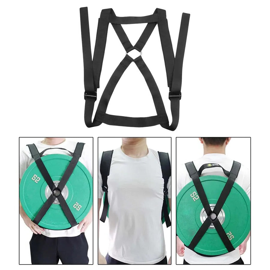 Adjustable Weighted Training Vest for Barbell Plates