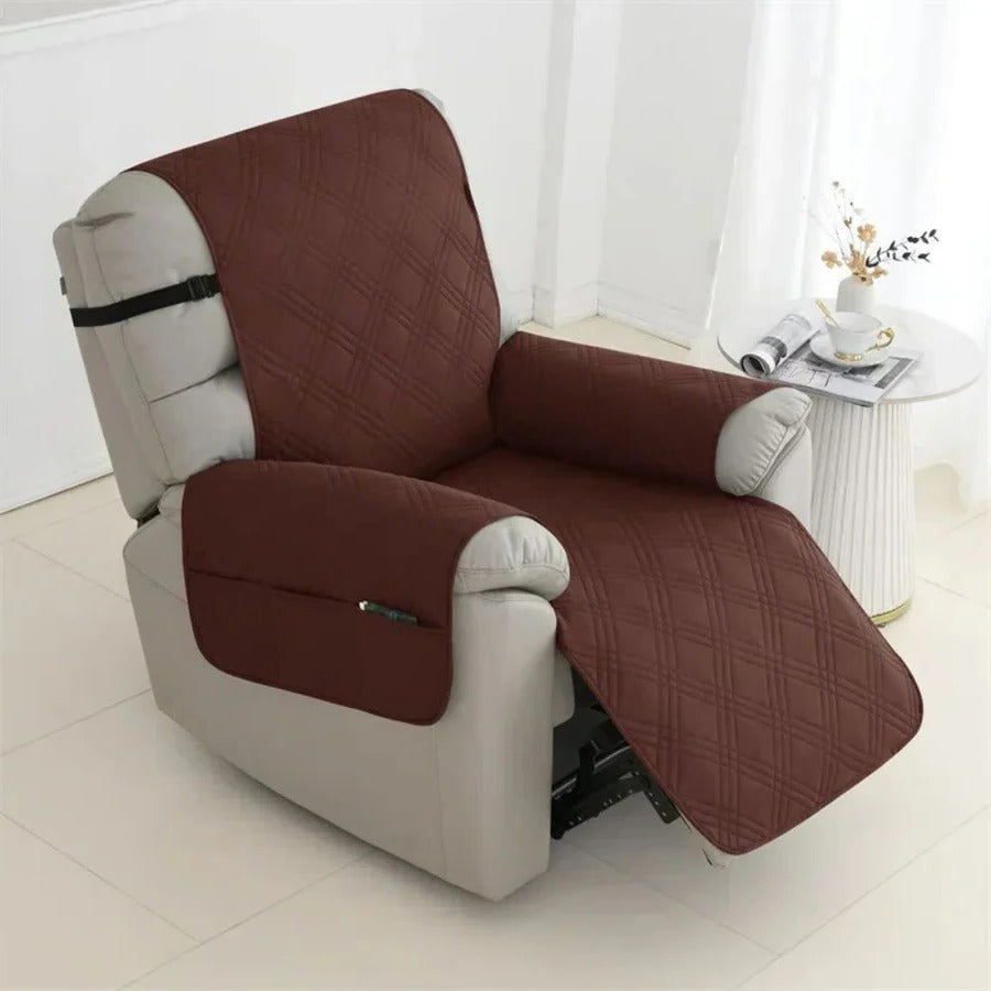 Waterproof Quilted Recliner Arm Chair Slip Cover