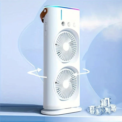 Double Head Portable Air Conditioner Fan