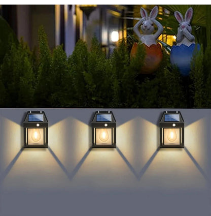 2 Set Solar Wall Lamp Outdoor