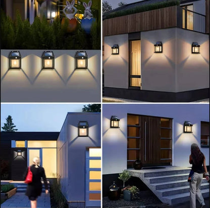 2 Set Solar Wall Lamp Outdoor
