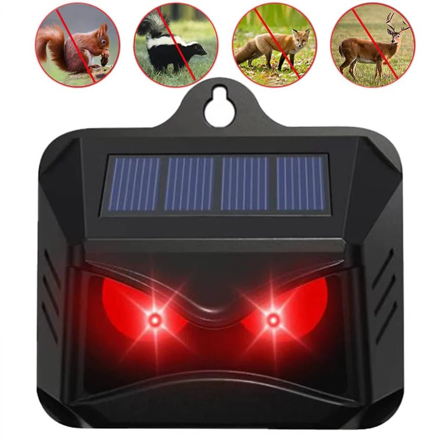 2pcs Solar Powered Ultrasonic Animal Repellent