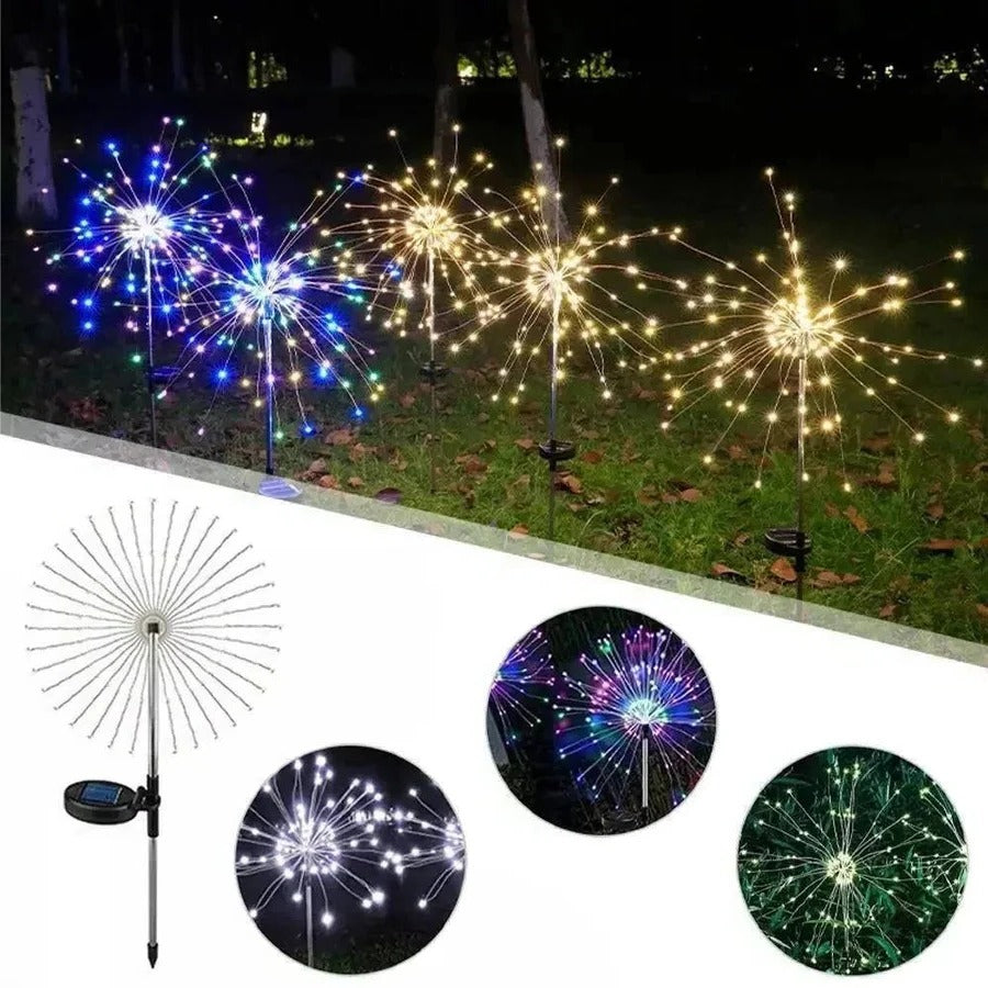 Firework Lights Outdoor Garden Decorations