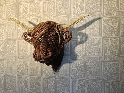 Wall Mounted Cow Sculpture