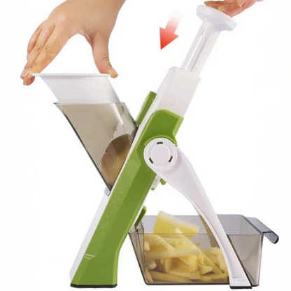 5 in 1 Vegetable Slicer with Collecting Tray