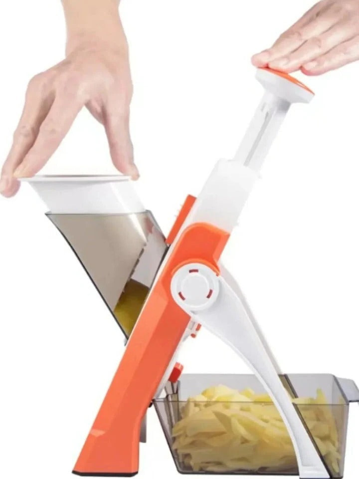 5 in 1 Vegetable Slicer with Collecting Tray