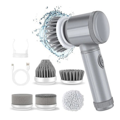 Electric Spin Scrubber with 6 Brush Heads and 100 Minute Battery, IPX6 Water Resistant