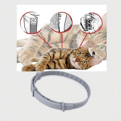 Adjustable Pet Flea and Tick Repellent Collar – For Dogs and Cats, Water-Resistant