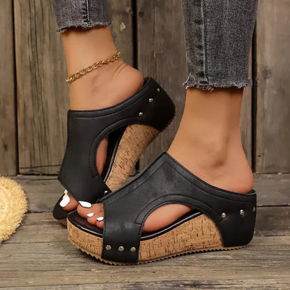 Women’s Studded Wedge Sandals