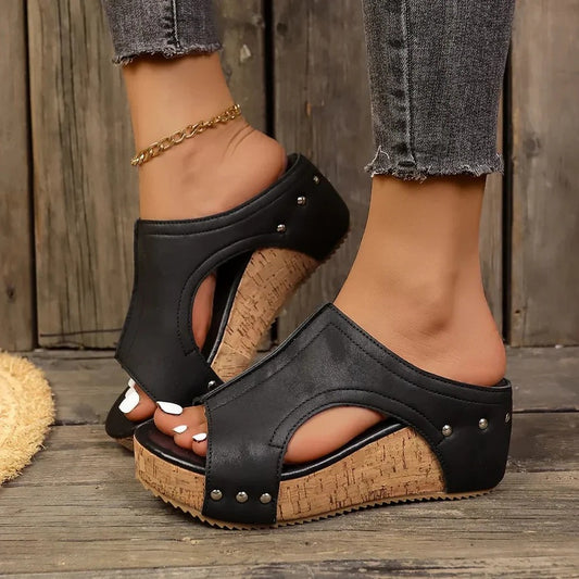 Women’s Studded Wedge Sandals