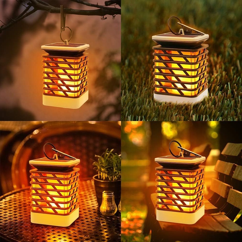 Outdoor Solar Lantern with Automatic Dusk-to-Dawn Sensor and Decorative Grooved Pattern