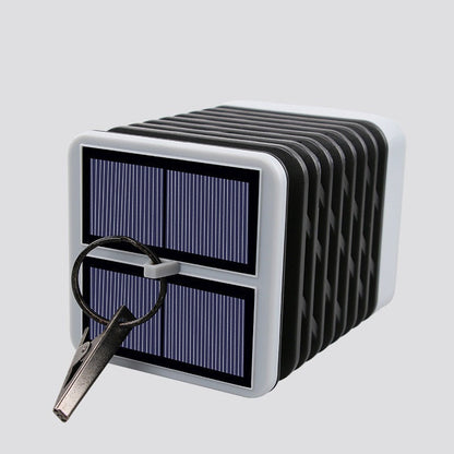 Outdoor Solar Lantern with Automatic Dusk-to-Dawn Sensor and Decorative Grooved Pattern