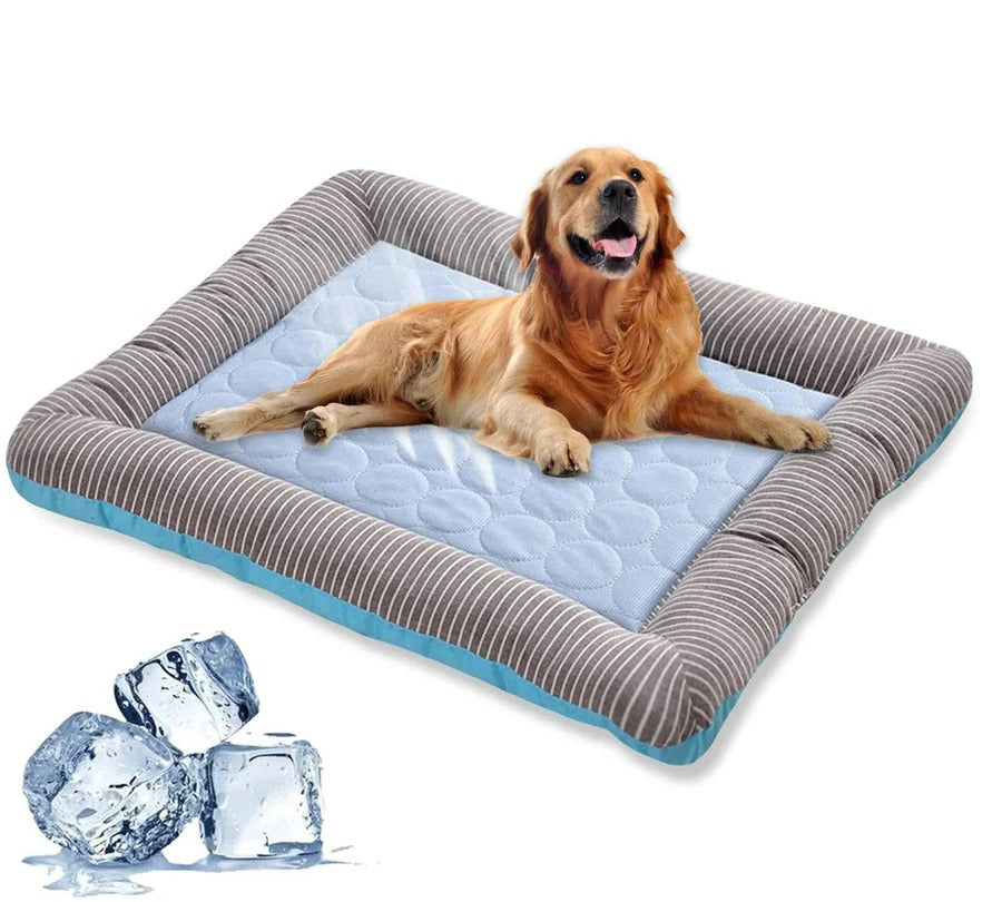 Cooling Dog Bed with Ice Silk Material