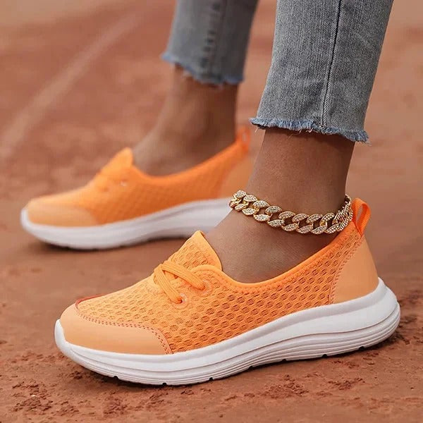 Women's Mesh Orthopedic Shoes with Memory Foam Cushioning and Arch Support