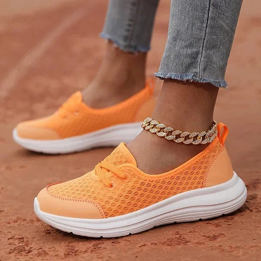 Women's Mesh Orthopedic Shoes with Memory Foam Cushioning and Arch Support