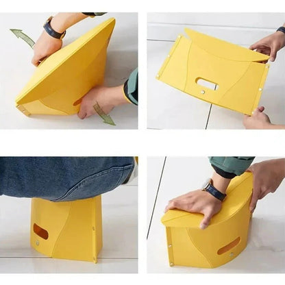 Folding Stool That Weighs 0.61 Pounds with Carry Handle and Bag Style Storage in 4 Colors