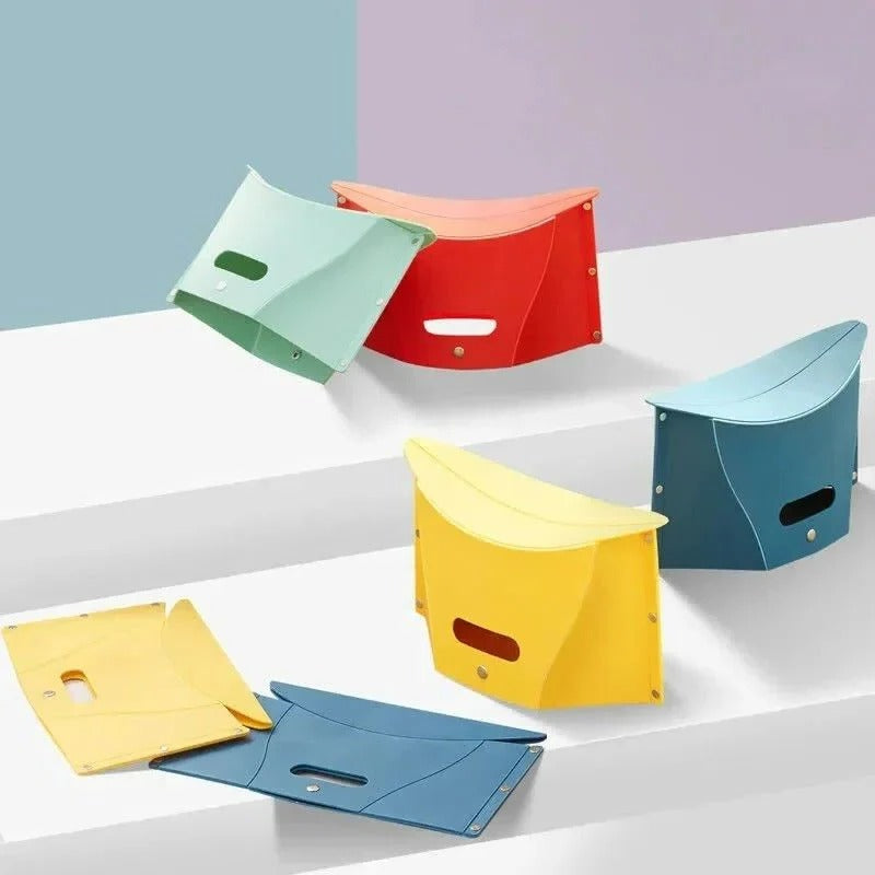 Folding Stool That Weighs 0.61 Pounds with Carry Handle and Bag Style Storage in 4 Colors